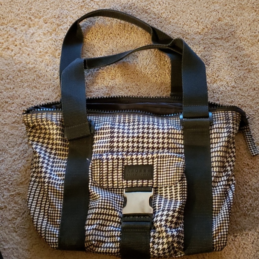 Lauren black and white purse
